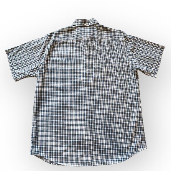 Ralph Lauren Sport Shirt Button Down Blue Check Medium - Picture 9 of 9